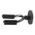 Levy's Leathers LVY-FGHNGR-SMBK Smoke Forged Guitar Hanger with Black Leather - Hollywood DJ
