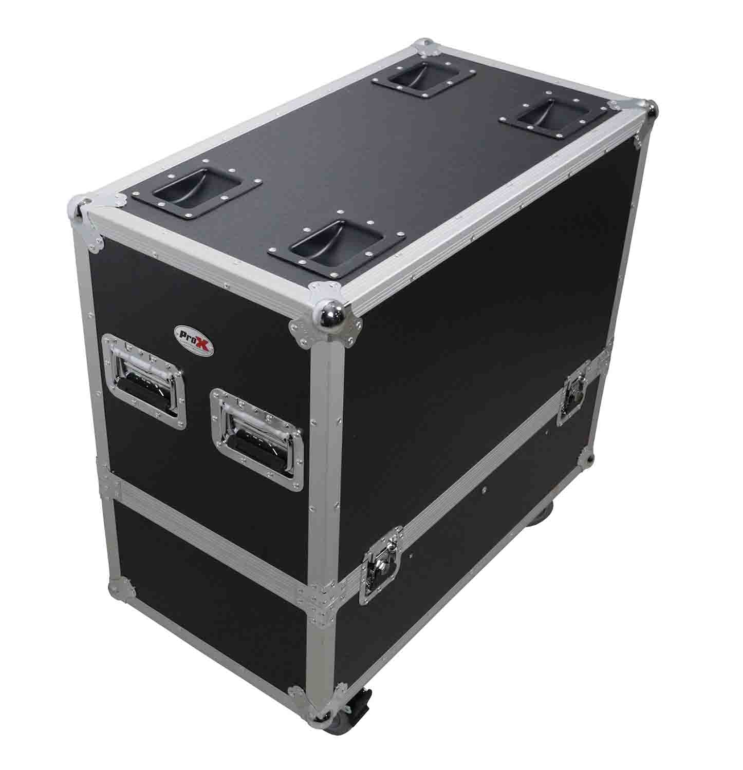 ProX XS-2X12SPW MK2 Universal ATA Flight Case for Two 12-Inch Speakers QSC K12 JBL PRX812 - Hollywood DJ