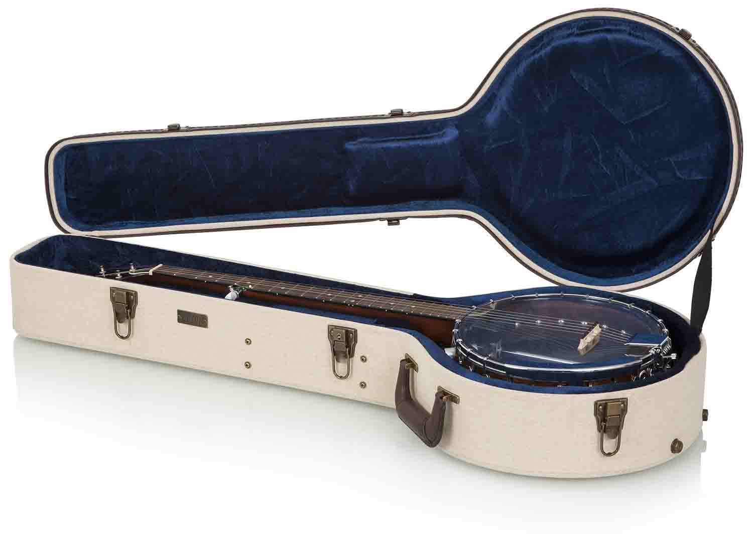 Gator Cases GW-JM BANJO XL, Deluxe Wood Case for Banjo Guitar - Hollywood DJ