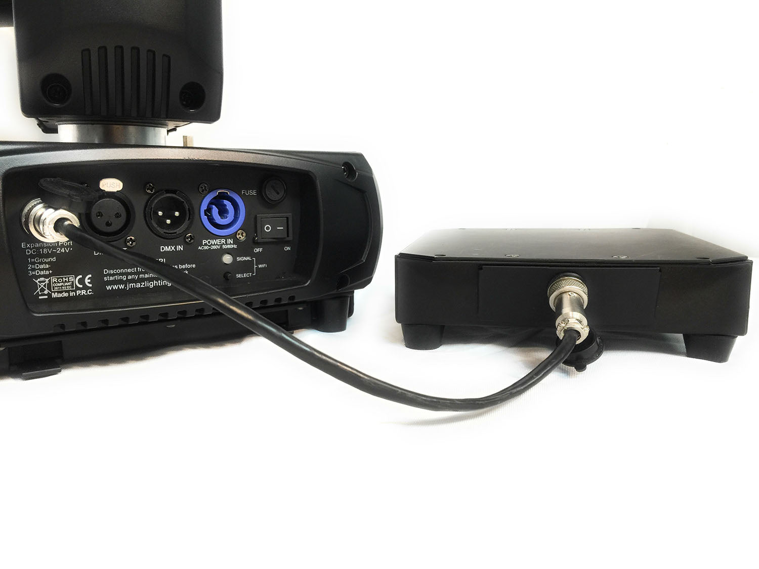 JMAZ JZ3004 LED Beam Moving Head Aero Beam 60 With 60w Battery, Prism, Color and Gobo Wheel - Hollywood DJ
