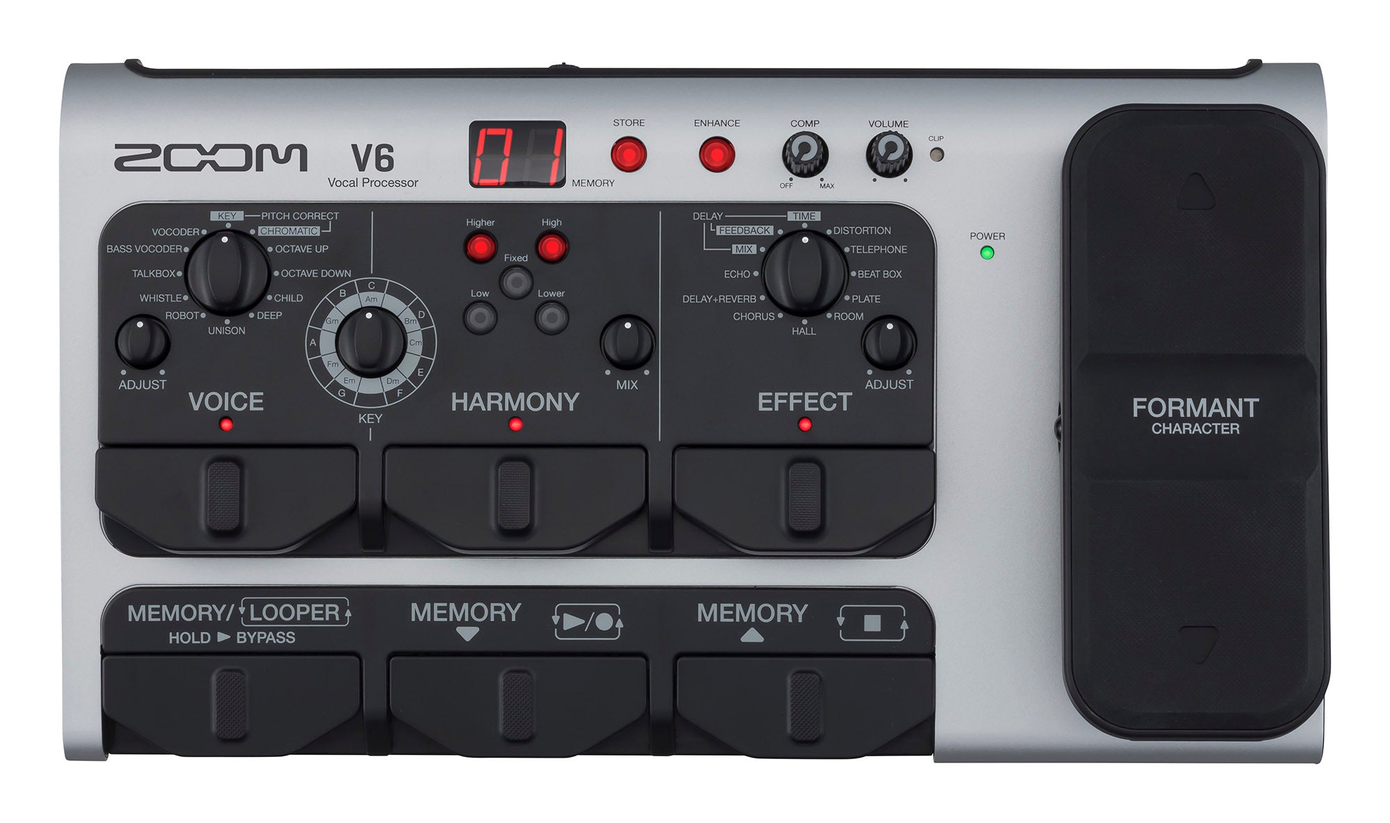 B-Stock: Zoom V6 Vocal Effects Processor - Hollywood DJ