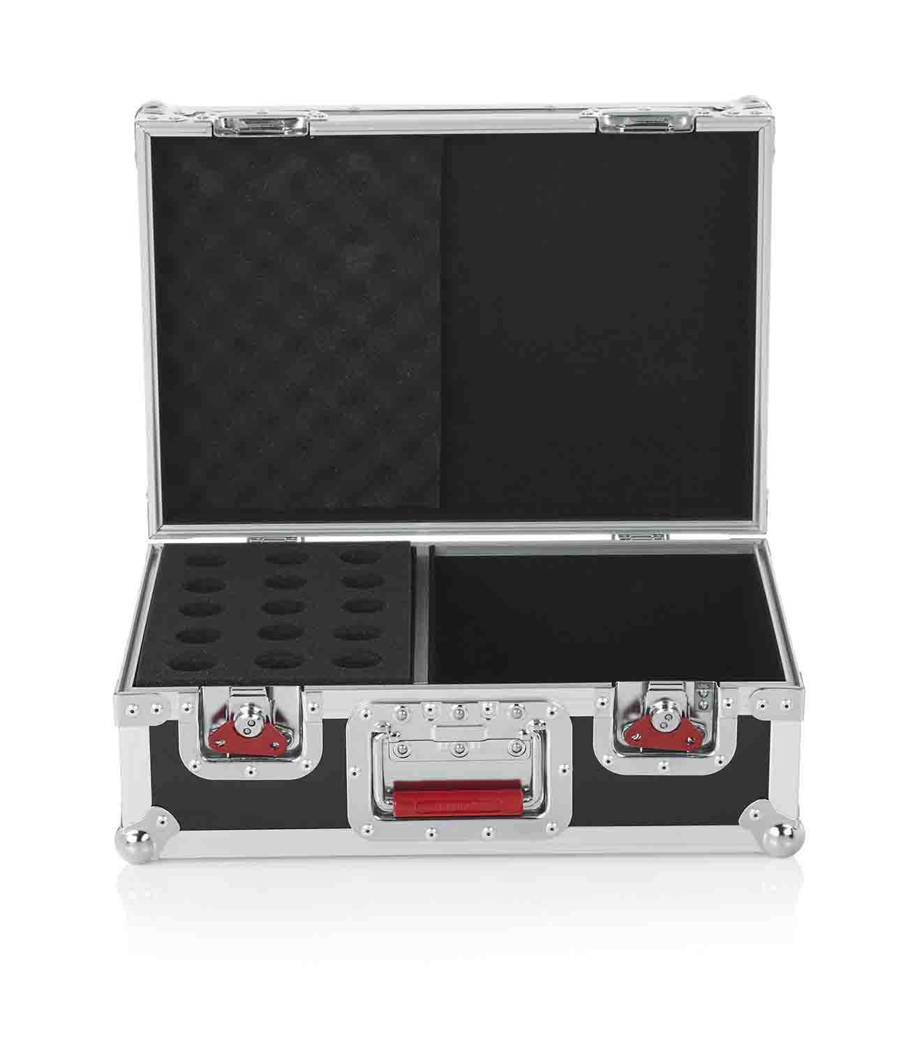 Gator Cases G-TOUR M15, 15 Microphones Road Case with Drops for 15 Mics - Hollywood DJ