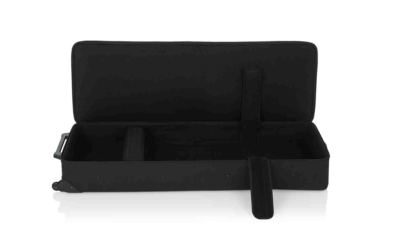 Gator Cases GK-76 Rigid EPS Foam Lightweight DJ Case for 76 Note Keyboards with Wheels - Hollywood DJ