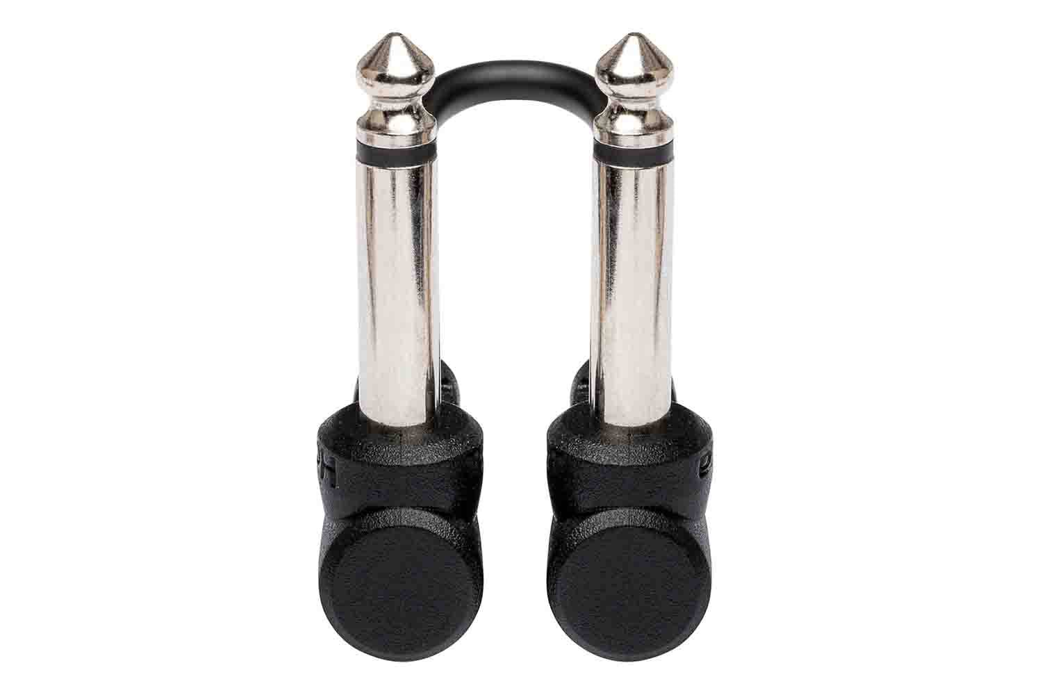 Hosa CFS-606 Molded Right-Angle Guitar Patch Cable, 6 inch (6 pack) - Hollywood DJ