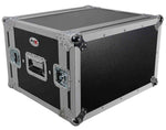 ProX T-6RSP14, 6U Vertical Shockproof Effects Rack 14" Depth Rail to Rail with Handles - Hollywood DJ