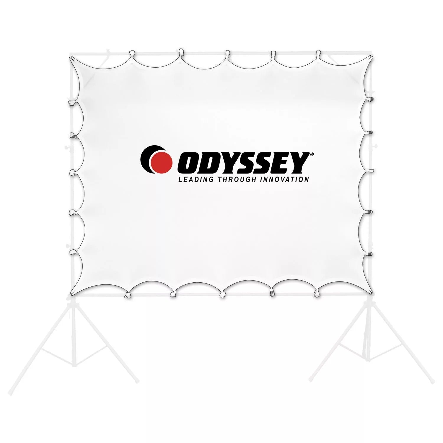 Odyssey LTMVSCREEN3, Projection Screen with 24 Attachment Points - 90″ x 60″ - Hollywood DJ