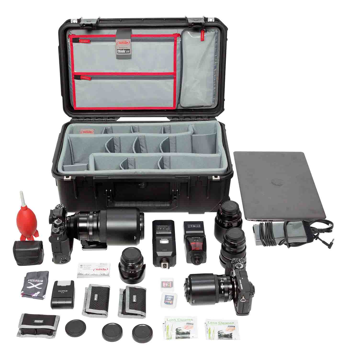 SKB Cases 3i-2011-7DL iSeries 2011-7 Rolling Waterproof Case with Think Tank Dividers and Lid Organizer - Hollywood DJ