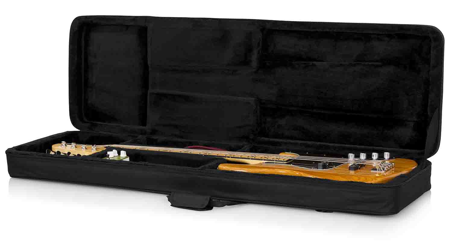 Gator Cases GL-BASS Rigid EPS Polyfoam Lightweight Guitar Case for Bass Guitars - Hollywood DJ