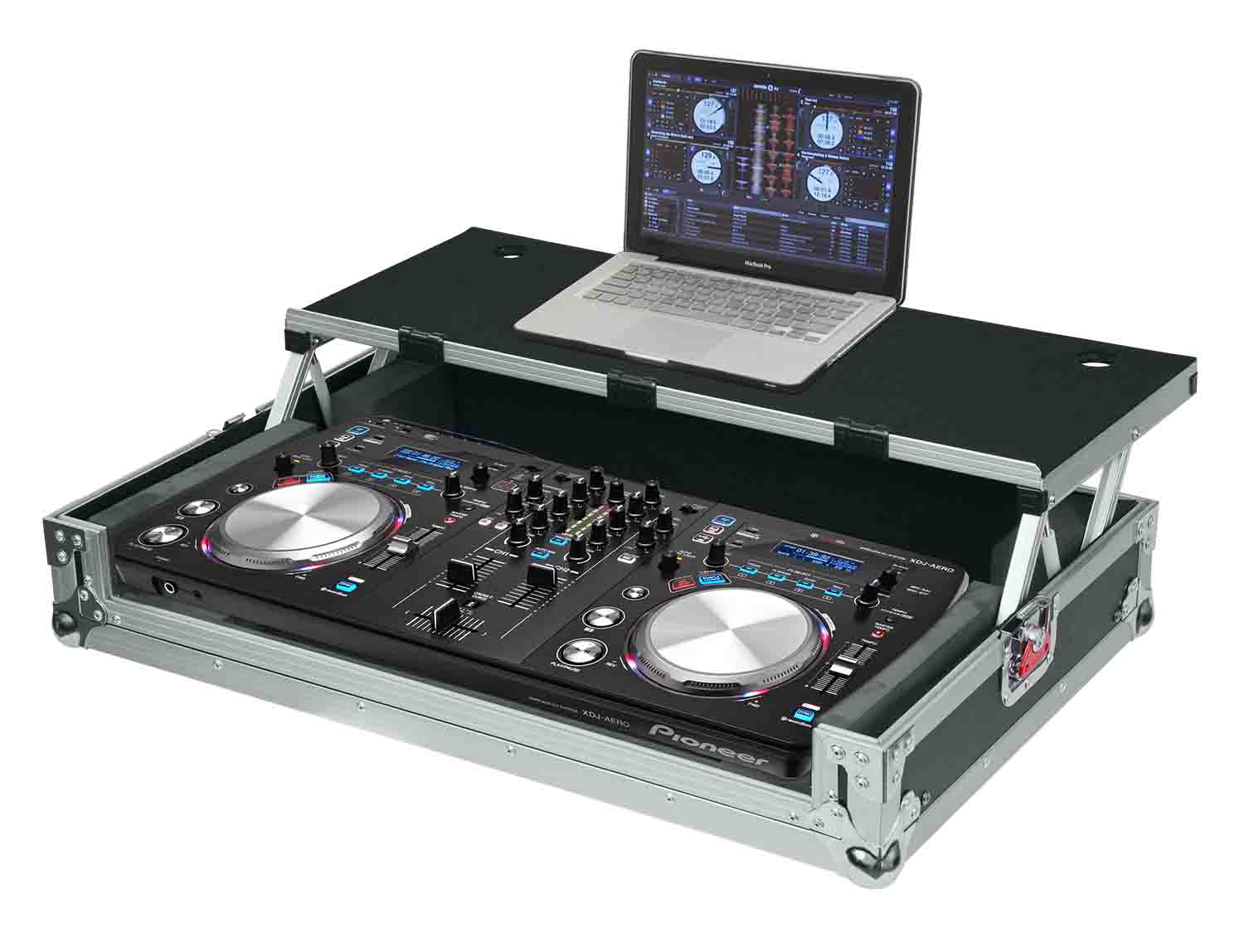 Gator Cases G-TOURDSPUNICNTLA Road Case for Large Sized DJ Controllers with Sliding Laptop Platform - Hollywood DJ