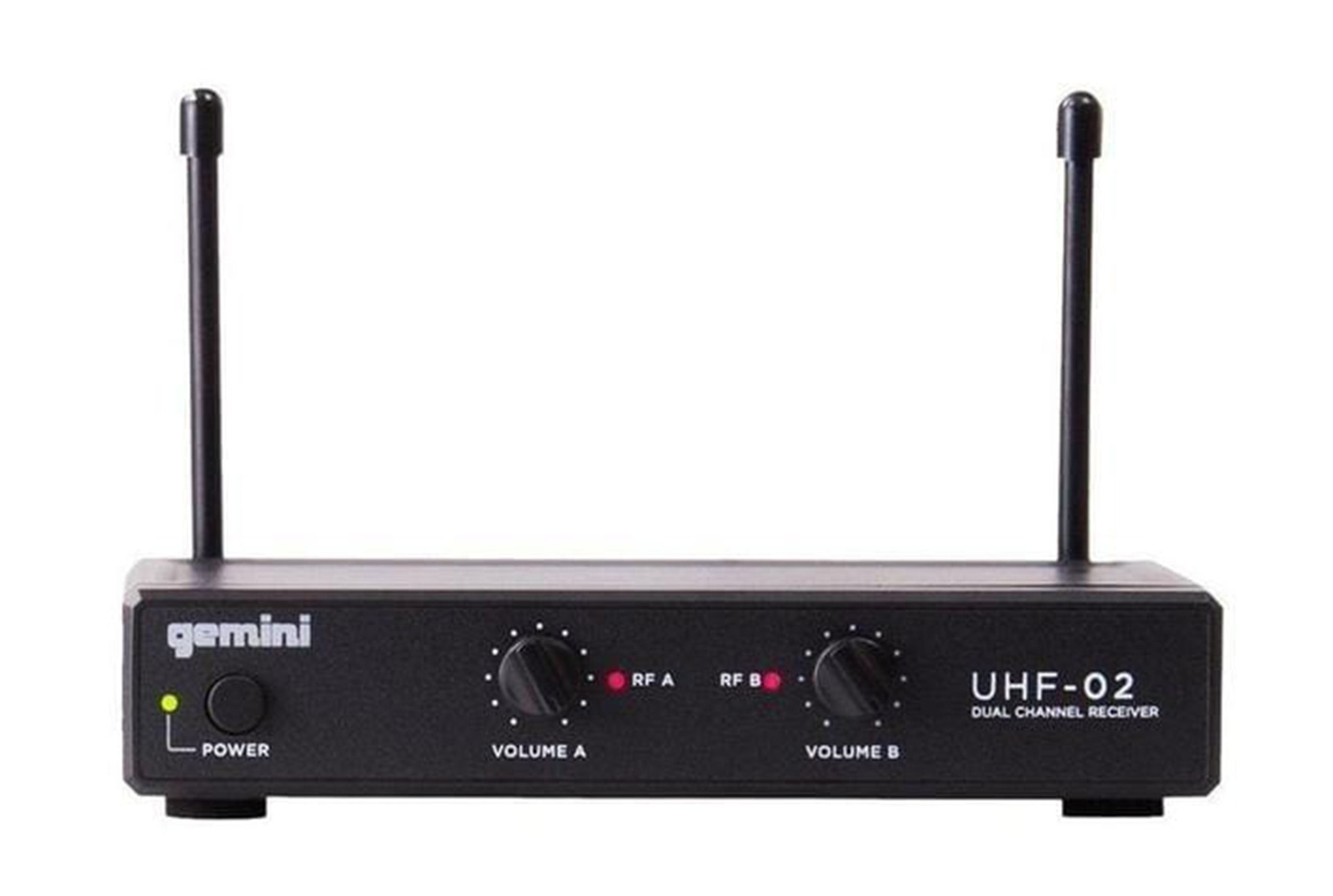 Gemini Sound UHF-02HL-S12 Wireless Microphone System - Frequency: S12 517.6+521.5 - Hollywood DJ