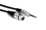 Hosa HXS-003 Pro Balanced Interconnect Cable REAN XLR3F to 1/4 in TRS - 3 Feet - Hollywood DJ