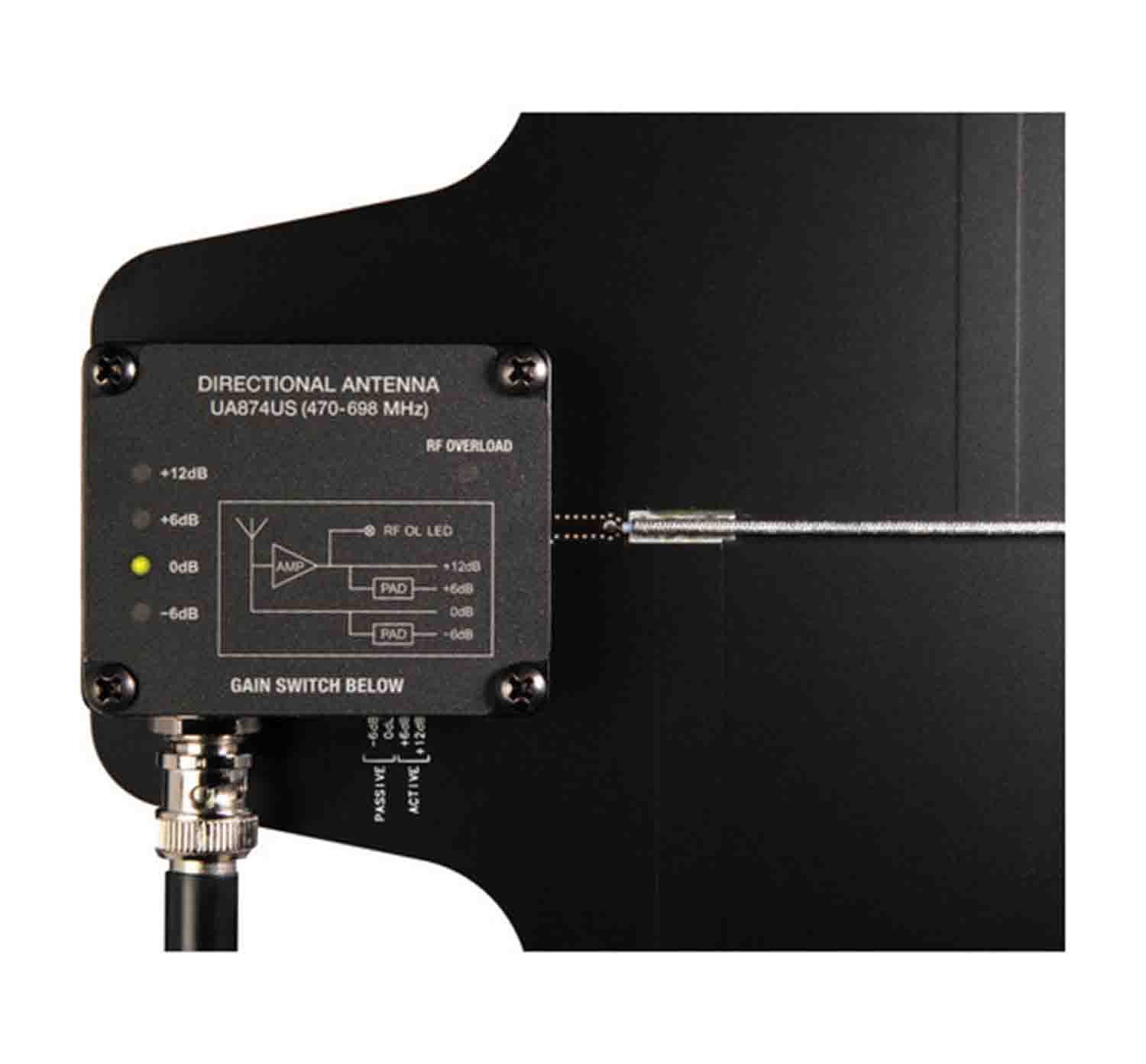 B-Stock: Shure UA874US Active Directional Antenna with Gain Switch - 470-698 MHz - Hollywood DJ