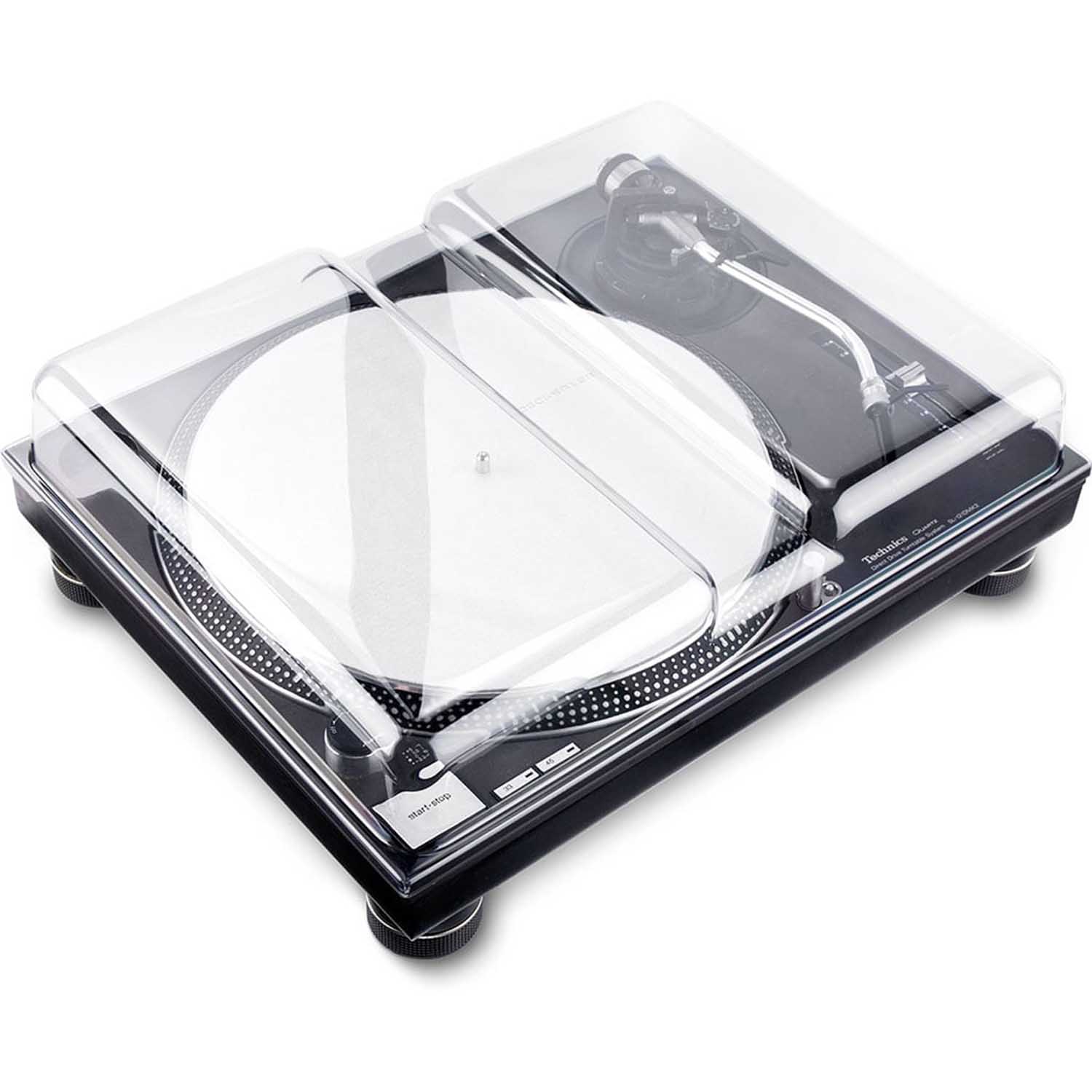 Decksaver DS-PC-SL1200 Protection Cover For Technics SL-1200 And Pioneer PLX-1000 Turntable - Hollywood DJ