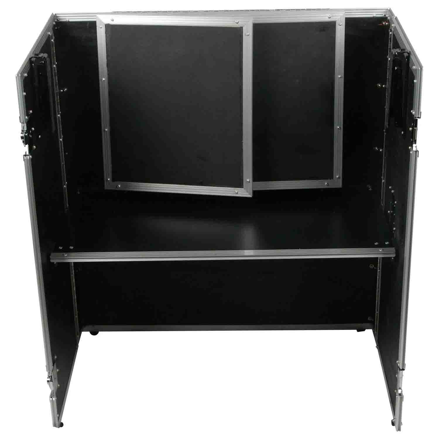 Odyssey FZF5437T, Fold-Out DJ Table Stand with Interior Support Shelf - Hollywood DJ
