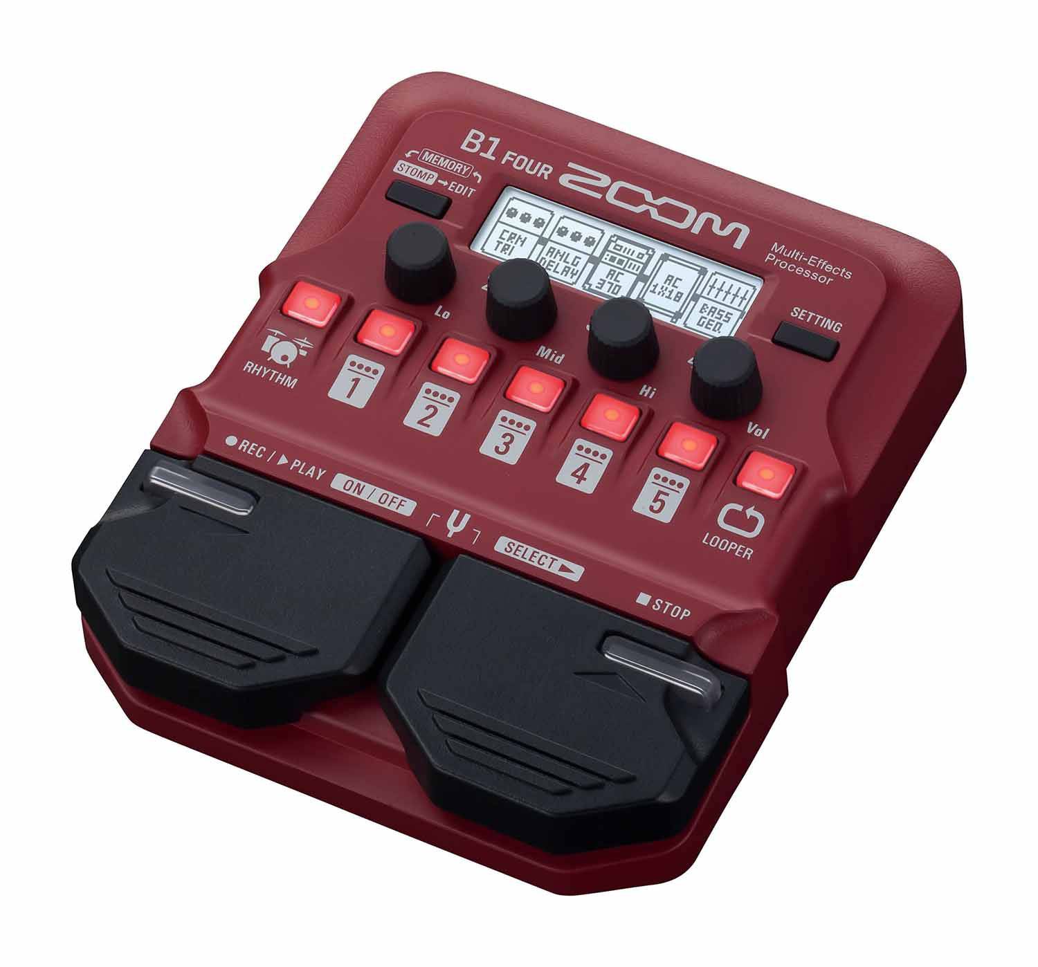 Zoom B1 FOUR Bass Multi-Effects Pedal - Hollywood DJ