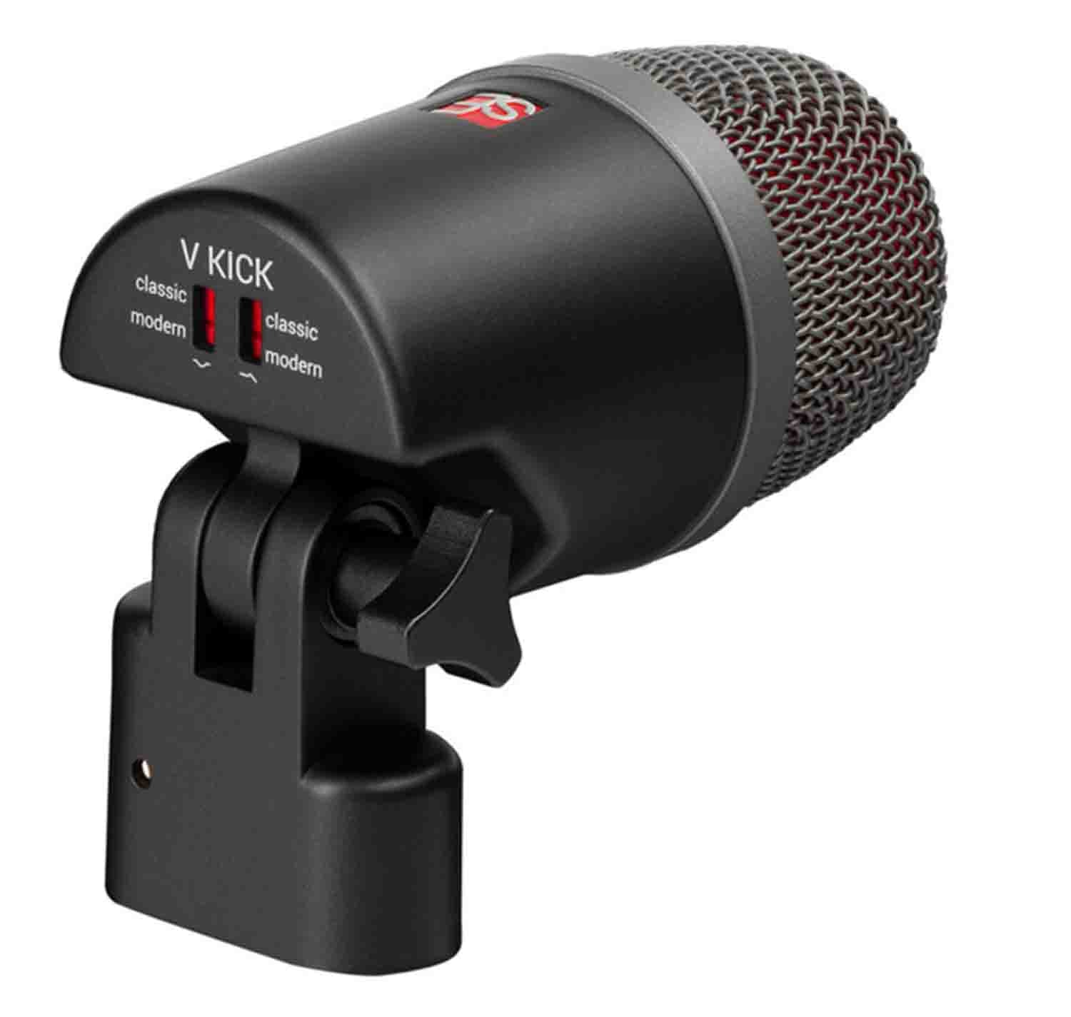 sE Electronics V KICK Supercardioid Kick Drum Microphone with Classic and Modern Voices - Hollywood DJ