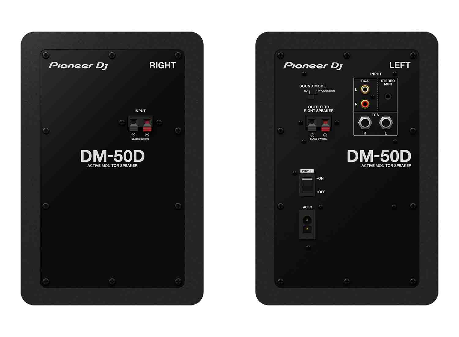 B-Stock: Pioneer DJ DM-50D 5" Active Desktop Monitor System - (Pair, Black) by Pioneer DJ
