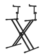 Gator Frameworks GFW-KEY-5100X Deluxe 2 Tier "X" Style Keyboard Stand - Hollywood DJ