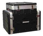 Gator Cases GRC-10X8 PU, 10U Top and 8U Side ATA Molded PE Pop-Up Console Rack - Hollywood DJ