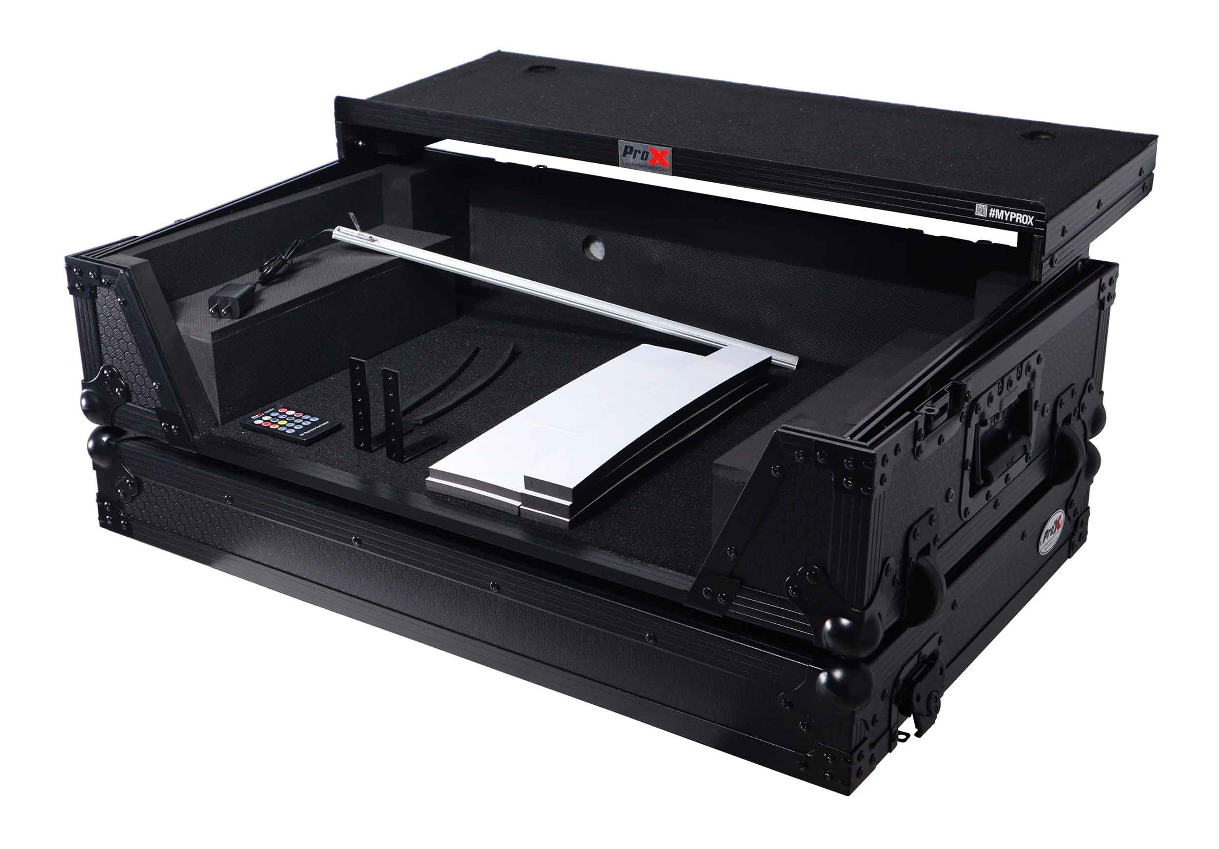 B-Stock: ProX XS-FLX102U WLTBL LED Flight Style Road Case for Pioneer DDJ-FLX10 DJ Controller with Laptop Shelf ProX Cases