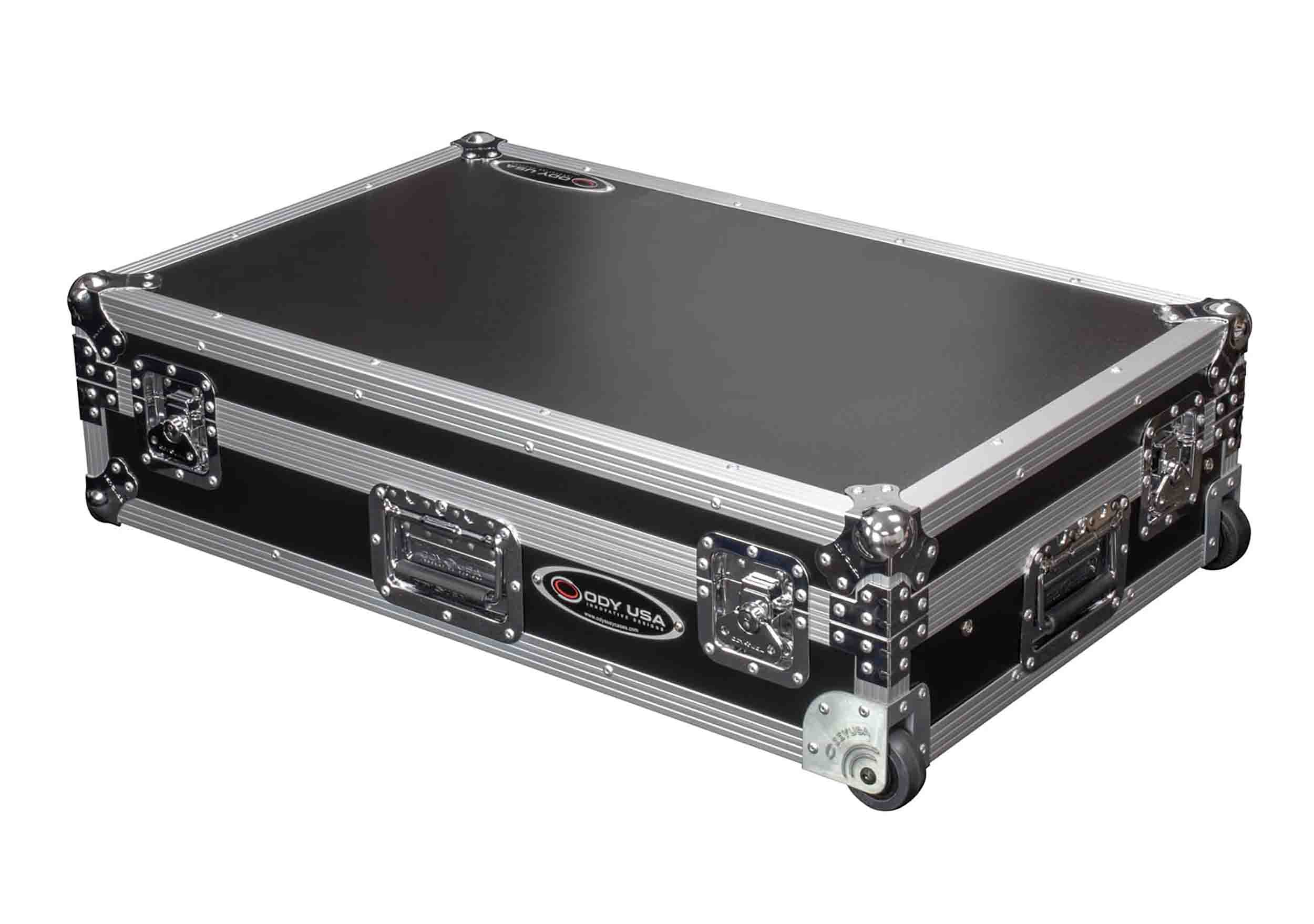 Odyssey FRDDJREV5GPW1U, 1U Case with Wheels for Pioneer DDJ-REV5 and Laptop Platform - Hollywood DJ