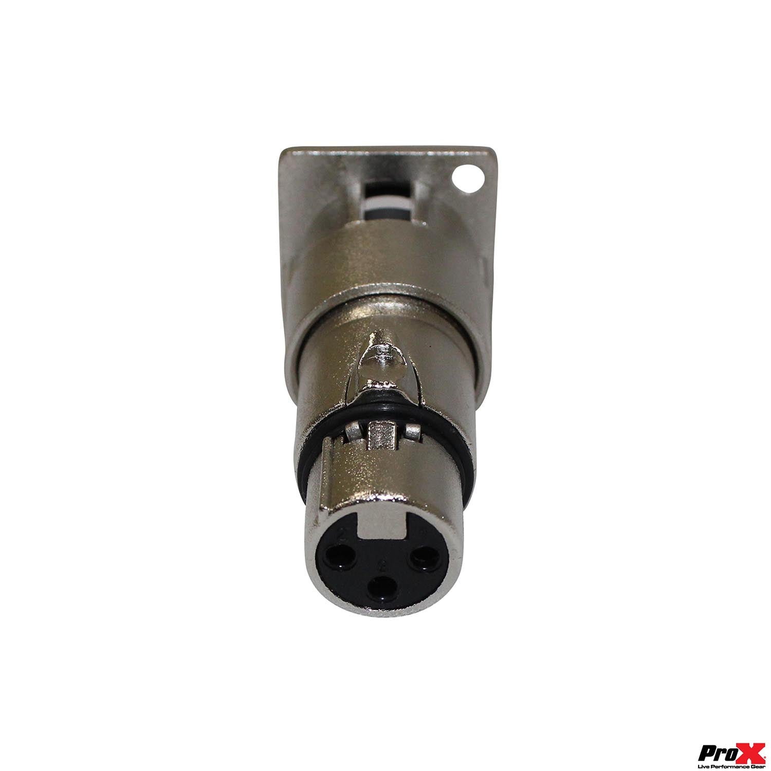 ProX XC-3MDF XLR Male to Female Adapter for Panel Mount - Hollywood DJ