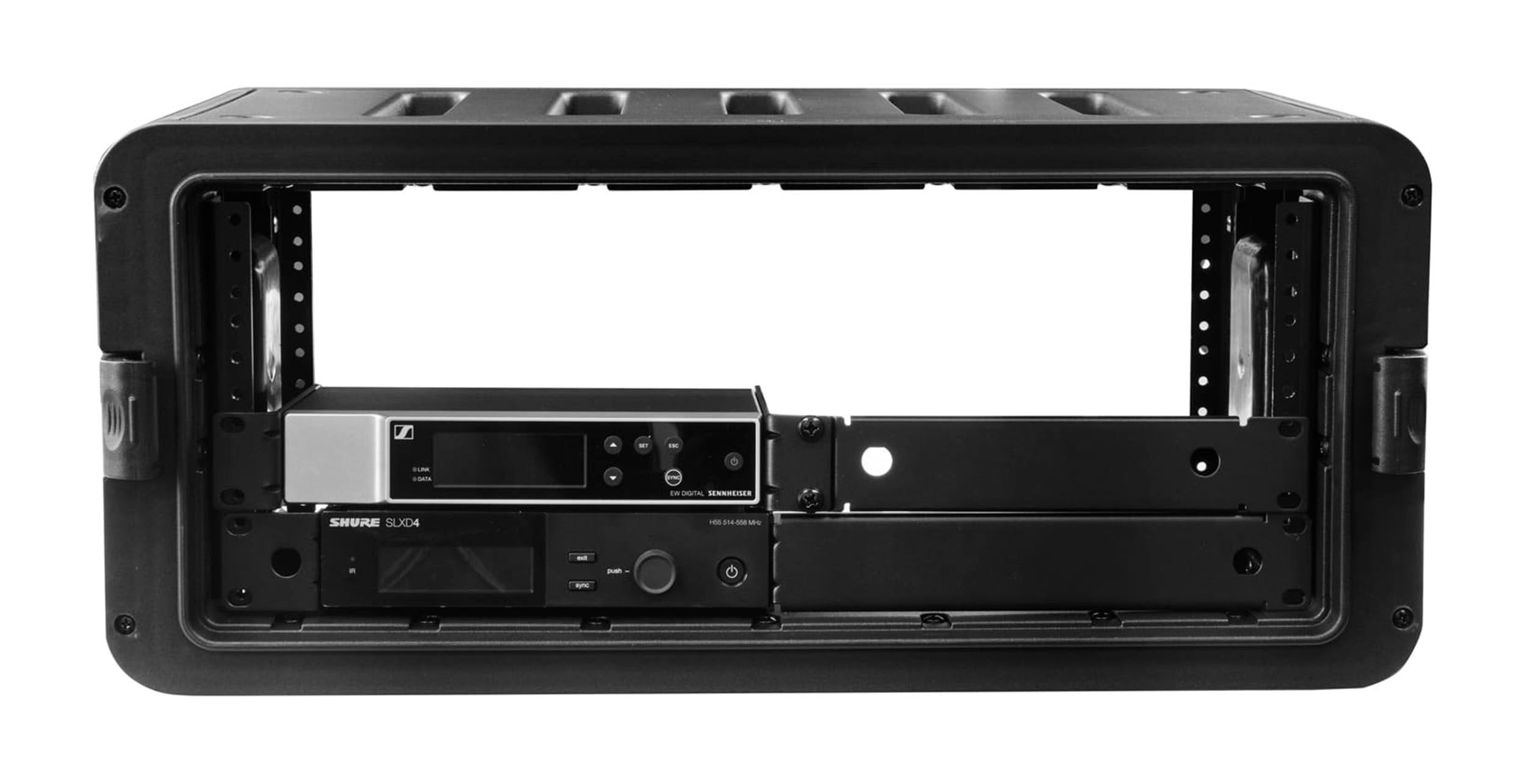Odyssey VR4S, 10.5-Inch Rail-to-Rail Watertight Dust-proof Injection-Molded 4U Rack Case Odyssey