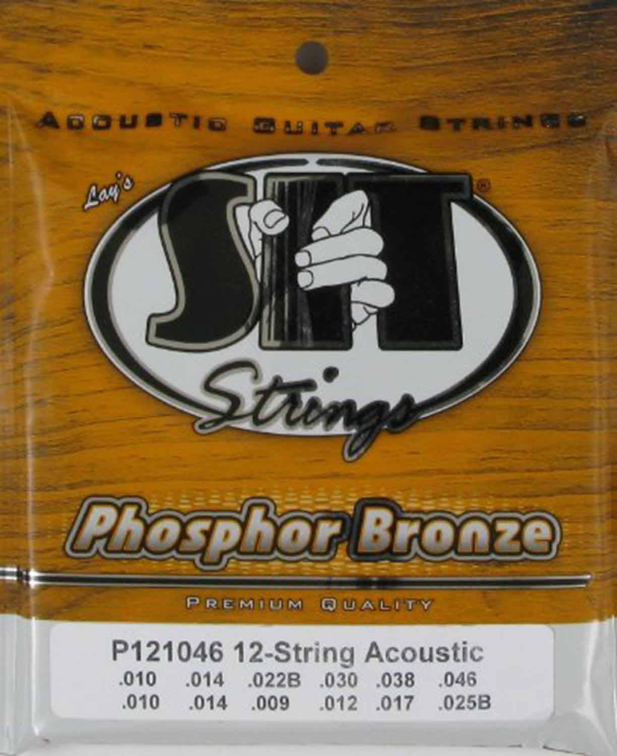 SIT Strings P121046, 12-String Phosphor Bronze Acoustic Guitar Strings - Hollywood DJ