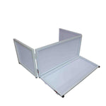 ProX XF-TTFW 6 Ft Tabletop DJ Facade White Frame with Black and White Scrims - Hollywood DJ