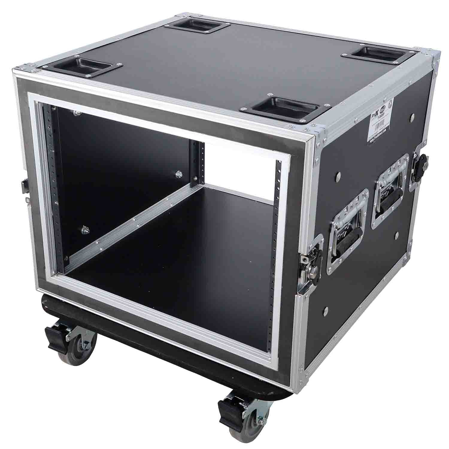 ProX T-8RSP 8U Space Shockproof Amp Rack ATA Flight Case - 20 Inch Depth - Hollywood DJ