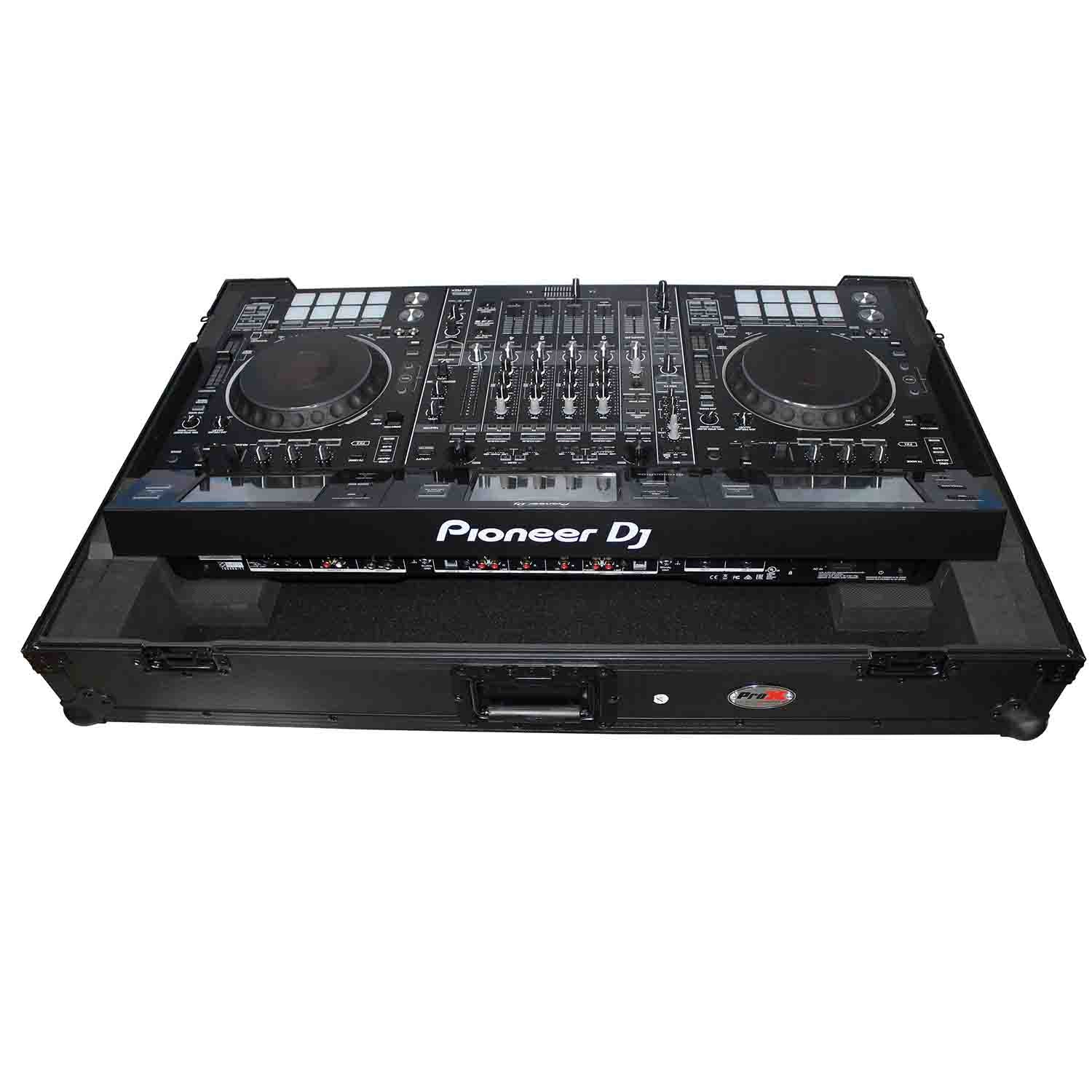 ProX XS-DDJRZXWBL DJ Controller Flight Case for Pioneer DDJ-RZX – Black on Black - Hollywood DJ