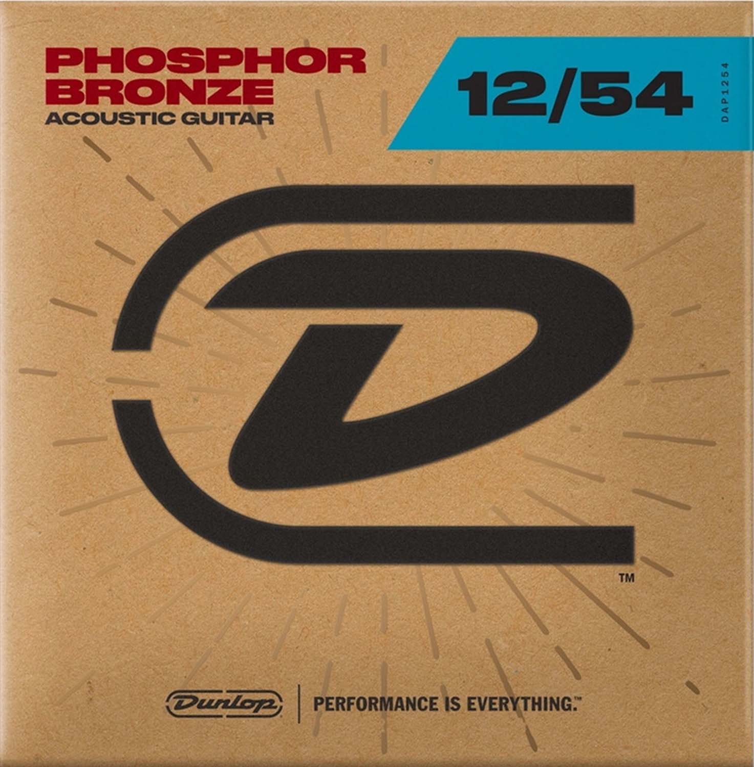 Dunlop DAP1254 Phosphor Bronze Light Acoustic Strings - 12-54 - Hollywood DJ