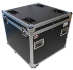 ProX XS-UTL6 Heavy Duty Utility Trunk Case with Caster Cups 4 4" Casters - 29.5" x 29.5" x 29" - Hollywood DJ