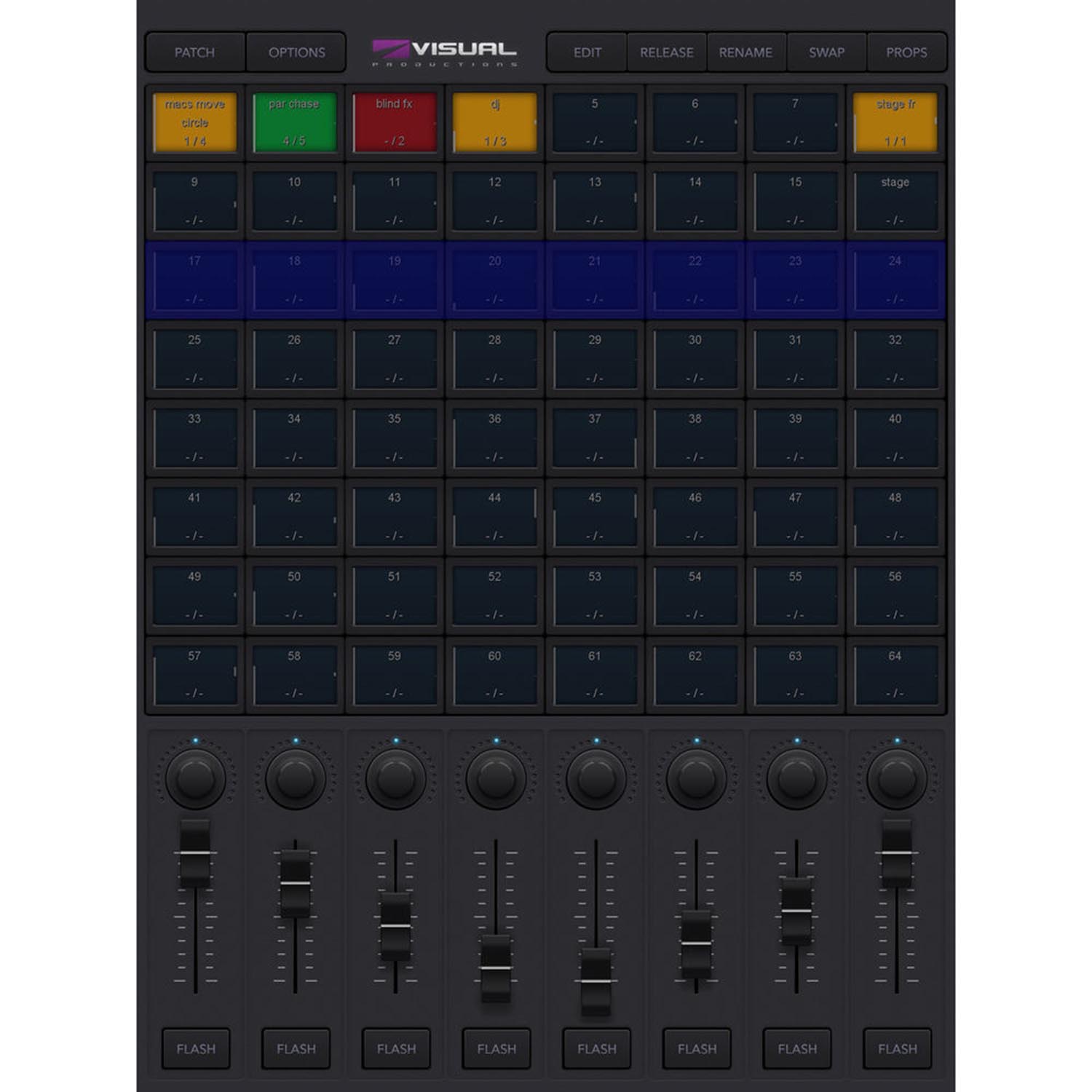 Visual Productions Cuety LPU-2 Lighting Control App with Interface - Hollywood DJ