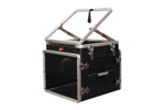 Gator Cases GRC-10X8 PU, 10U Top and 8U Side ATA Molded PE Pop-Up Console Rack - Hollywood DJ