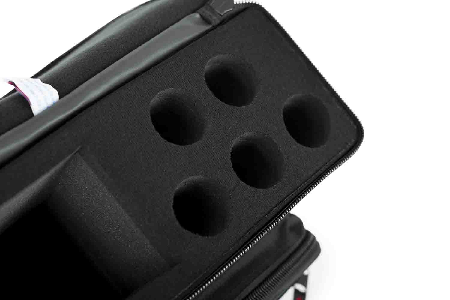 Gator Cases GM-5W DJ Bag for 5 Wireless Microphone Systems - Hollywood DJ