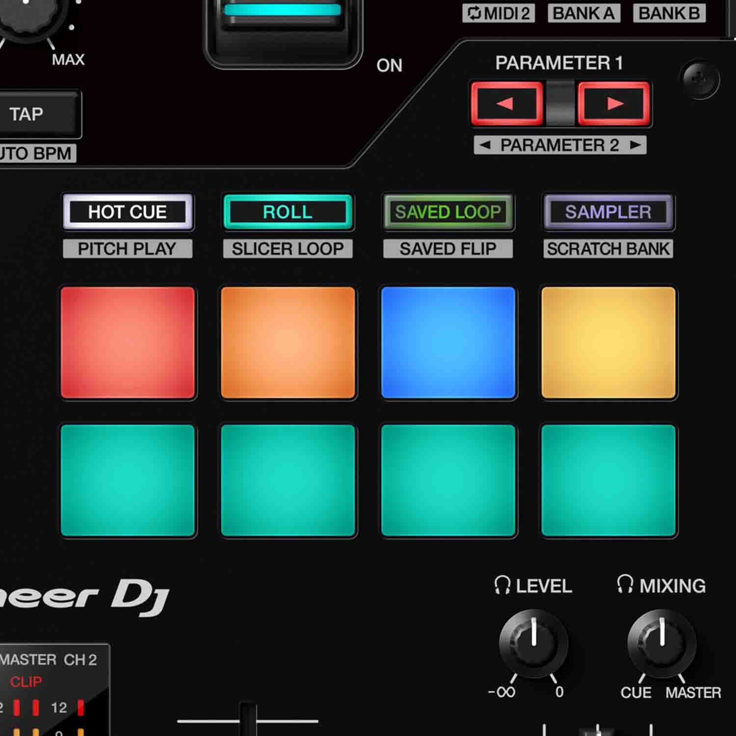 B-STOCK: Pioneer DJ DJM-S7 Scratch-Style 2-Channel Performance DJ Mixer - Black - Hollywood DJ