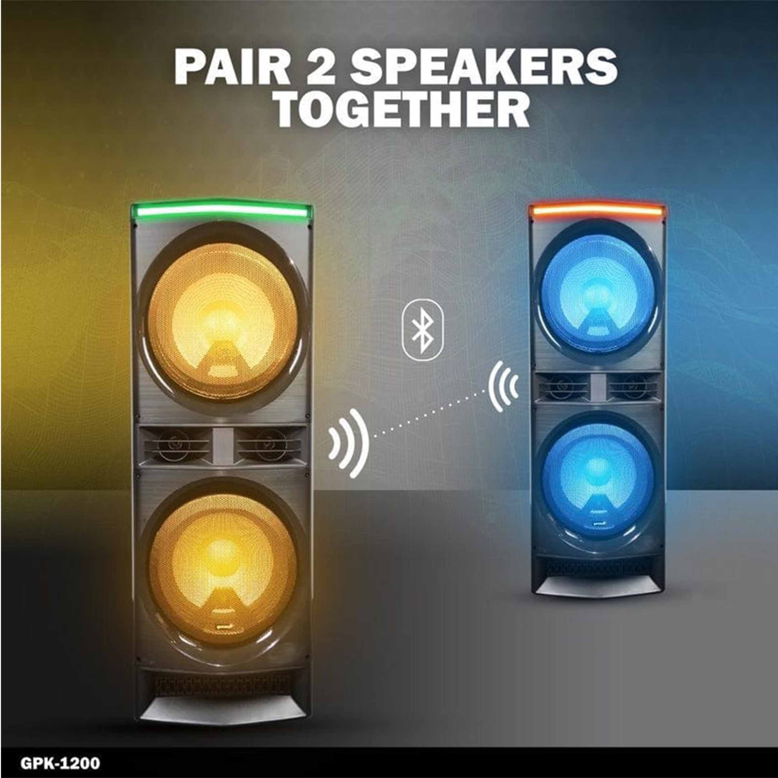 Gemini Sound GPK-1200 Home Karaoke Party Speaker - Hollywood DJ