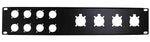 ProX T-P2-4X8 2 Unit Unloaded Patch Panel for 8 XLR and 4 NL4 Speakon or NAC3 Powercon - Hollywood DJ