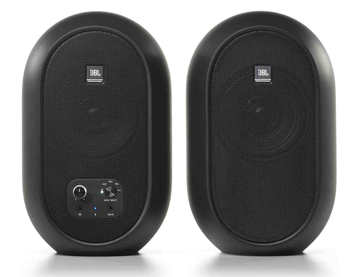 JBL 104-BT Compact Desktop Reference Monitors with Bluetooth - Black Pair - Hollywood DJ
