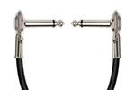 Hosa IRG-600.5 Guitar Patch Cable Low-profile Right-angle to Same 6 in - 6 pc - Hollywood DJ