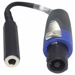 ProX XC-SQF 6" Speaker Twist Connector Male to 1/4" TS-F Female High Performance Speaker Cable - Hollywood DJ