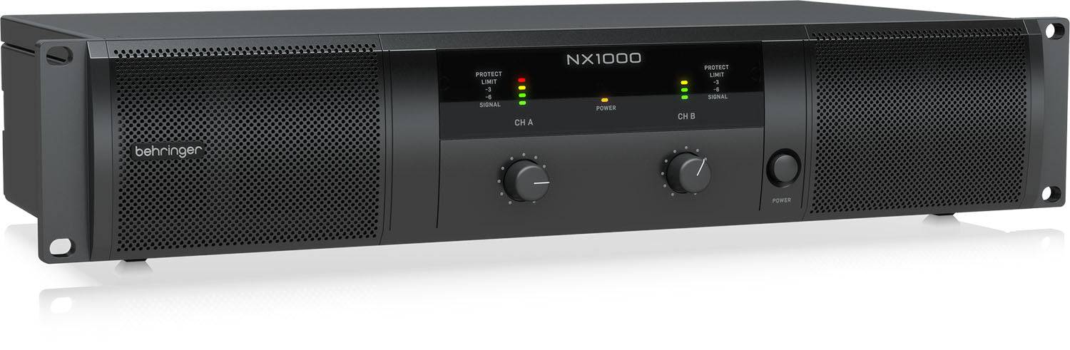 Behringer NX1000 Ultra-Lightweight 1000-Watt Class-D Power Amplifier - Hollywood DJ