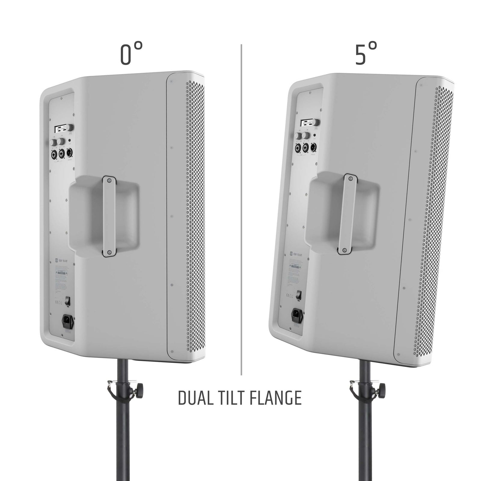 LD Systems ICOA 15 A BT W 15-Inch Powered Coaxial Pa Loudspeaker with Bluetooth - White - Hollywood DJ
