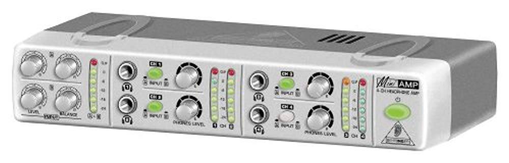 Behringer AMP800 Ultra-Compact 4-Channel Stereo Headphone Amplifier - Hollywood DJ