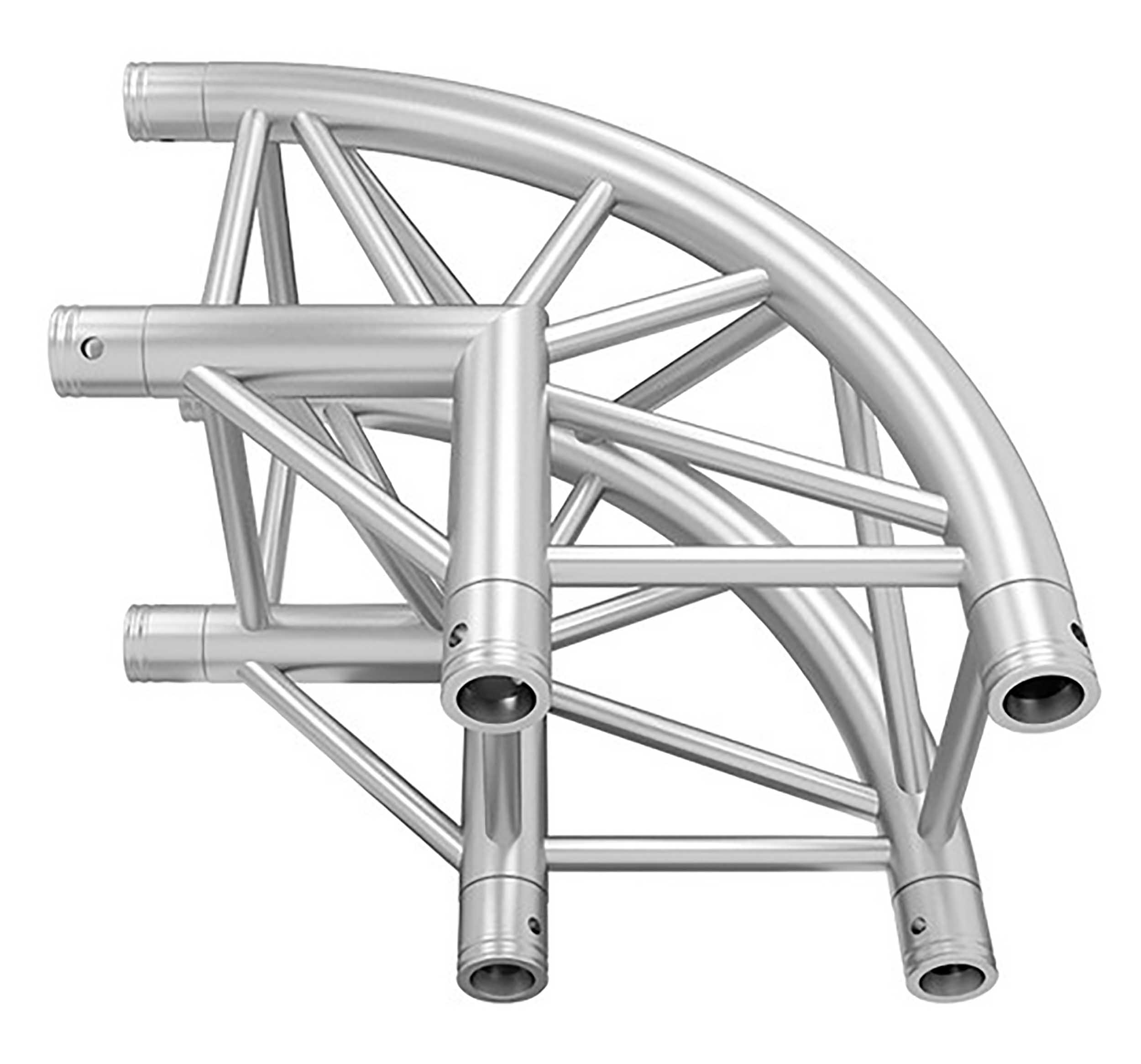 Global Truss SQ-4121-CR-L90, Rounded Two Way 90 Degree F34 Truss Corner - Hollywood DJ