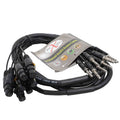 ProX XC-8SXF10 8-Channel XLR3-F to 1/4" TRS Balanced Snake - 10FT - Hollywood DJ