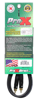 Prox XC-RCA05 High Performance Audio Cable RCA to RCA - 5 Feet - Hollywood DJ