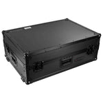 Odyssey FZGSPRIME4W2BL Denon Prime 4 Black Flight Case with Patented Glide Laptop Platform and 2U Rack Space - Hollywood DJ