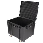 Odyssey VU252020WNF Empty Bottom Interior Injection-Molded Utility Case with Wheels - 25.5″ x 20.5″ x 18″ - Hollywood DJ